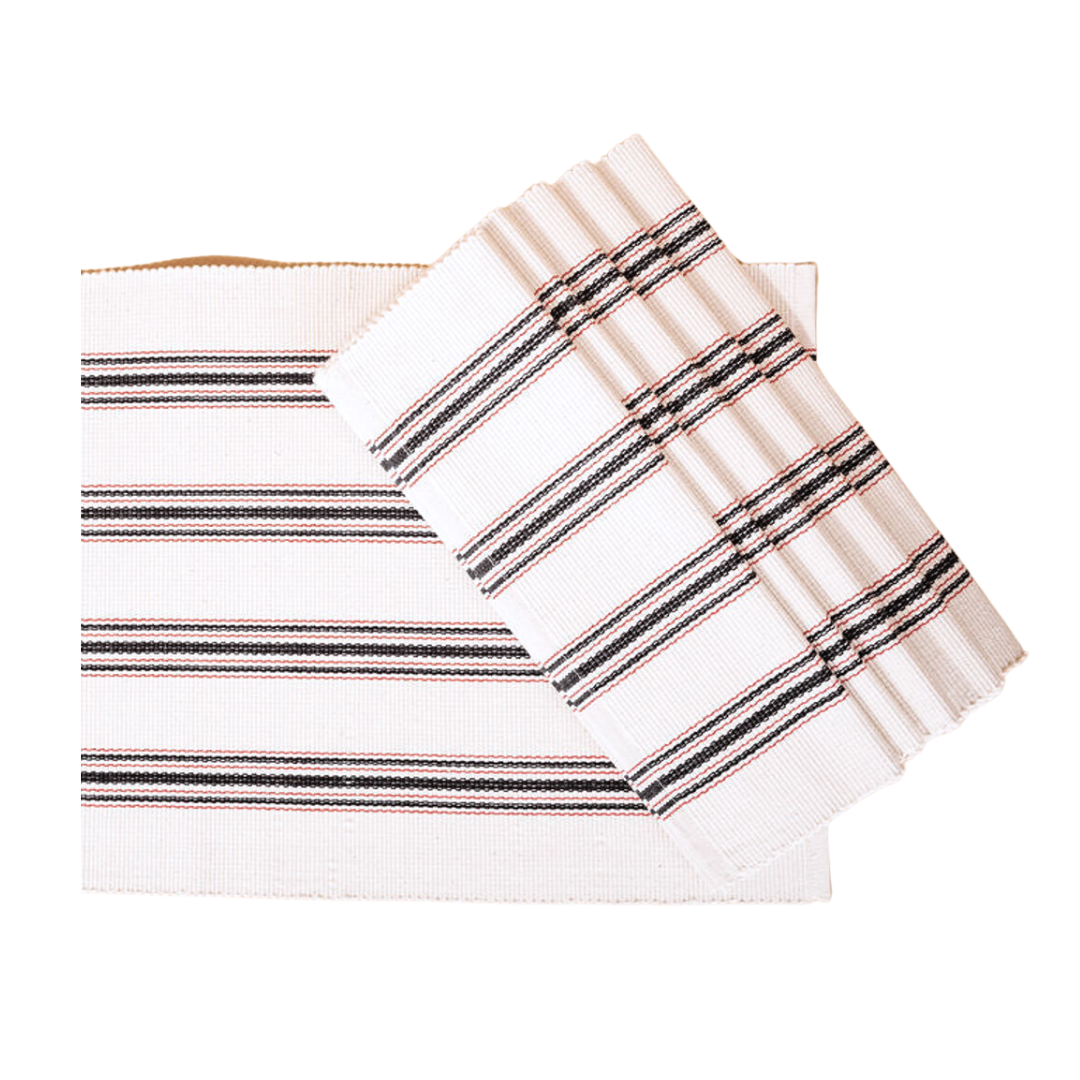 Mistari Placemats (Set of 4) - Organic Cotton | Handmade in Kenya - Sumiye Co