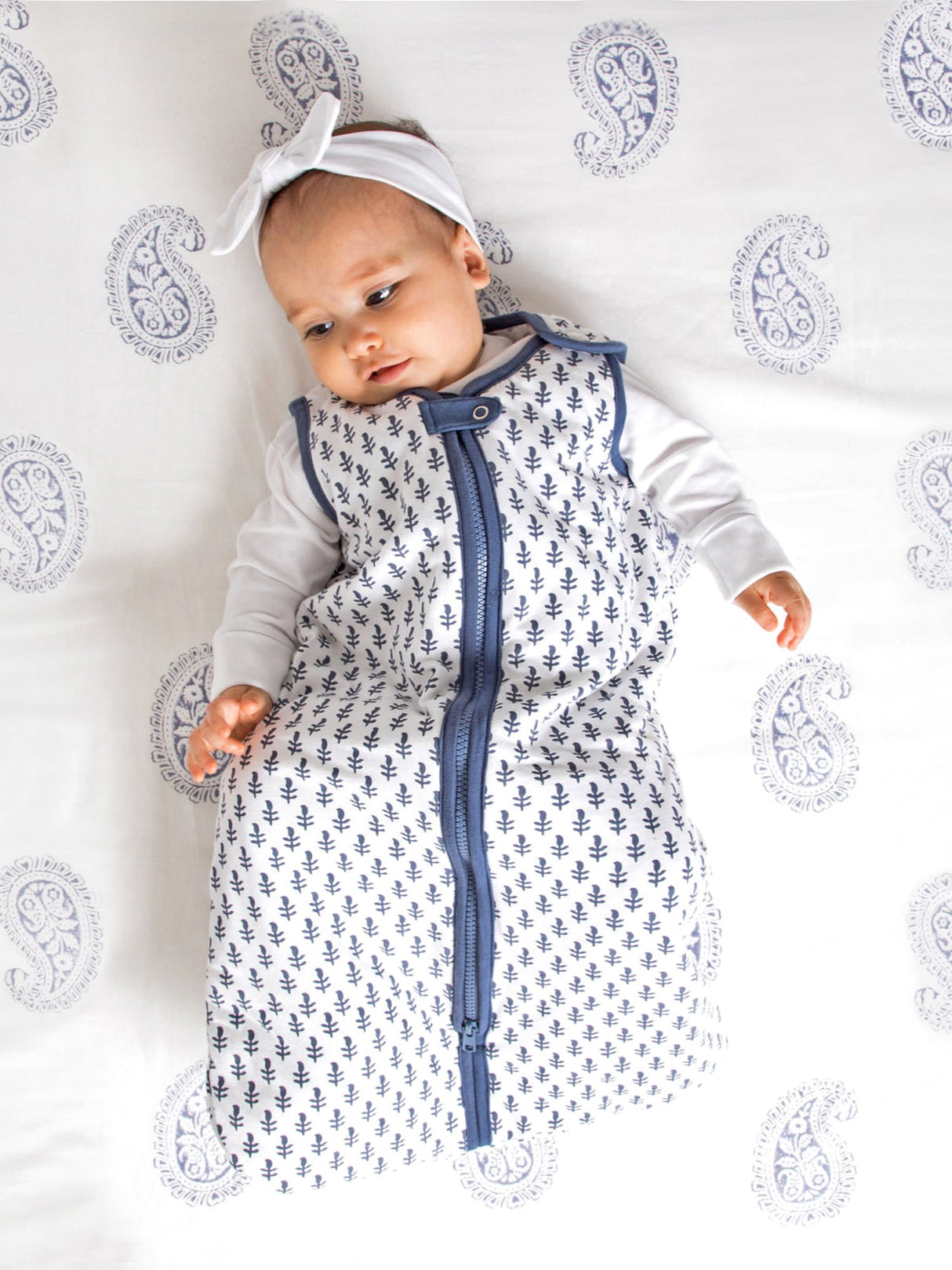 TOG 2.2 (Quilted) - Fort Blue Wearable Baby Sleep Sack-1