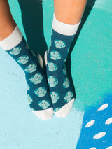 Smiley Planet Socks