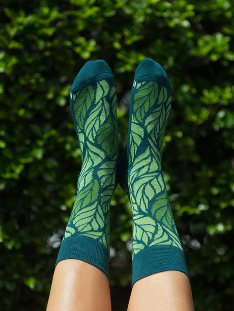 Calcetines con hojas de Happy Earth