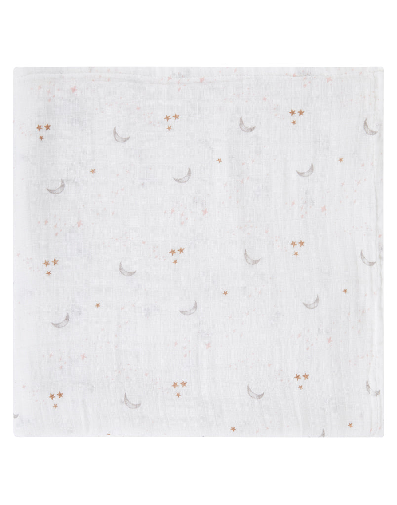 Organic Swaddle - Star & Moon-4