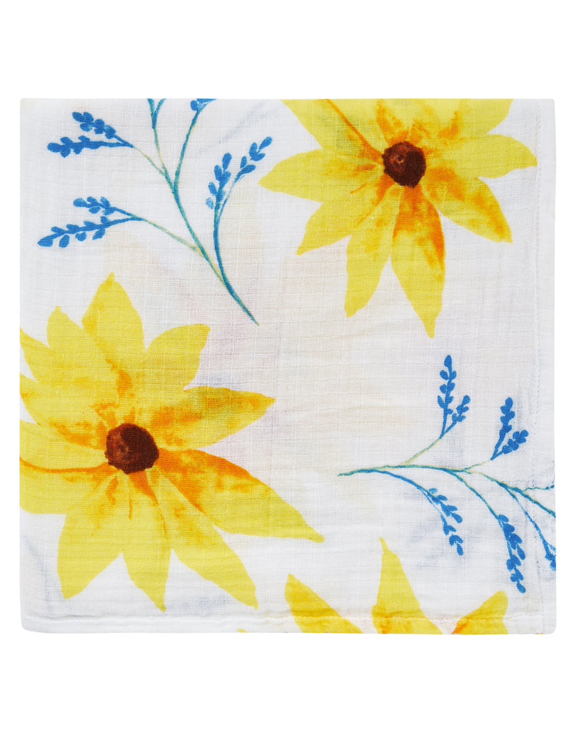 Organic Swaddle - Sunflower-4