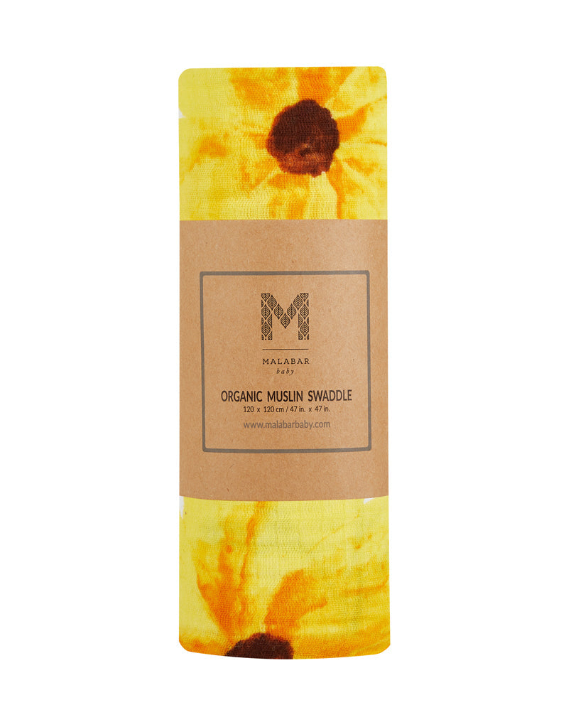 Organic Swaddle - Sunflower-3