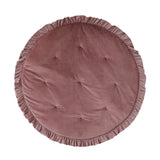 Soft Velvet “Dirty Pink” Mat with Frill by Moi Mili - Sumiye Co