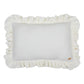 Pillow with Frill “White” Soft Velvet | Kids Room & Nursery Decor