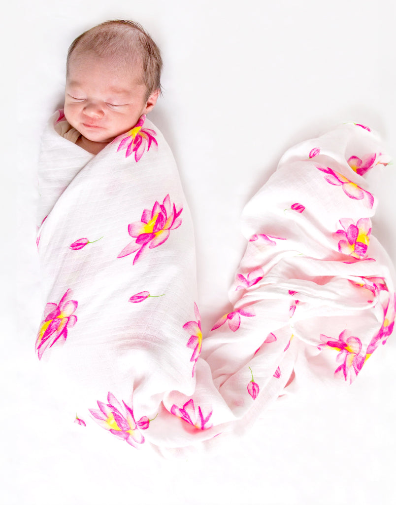 Organic Swaddle - Magical Lotus-1