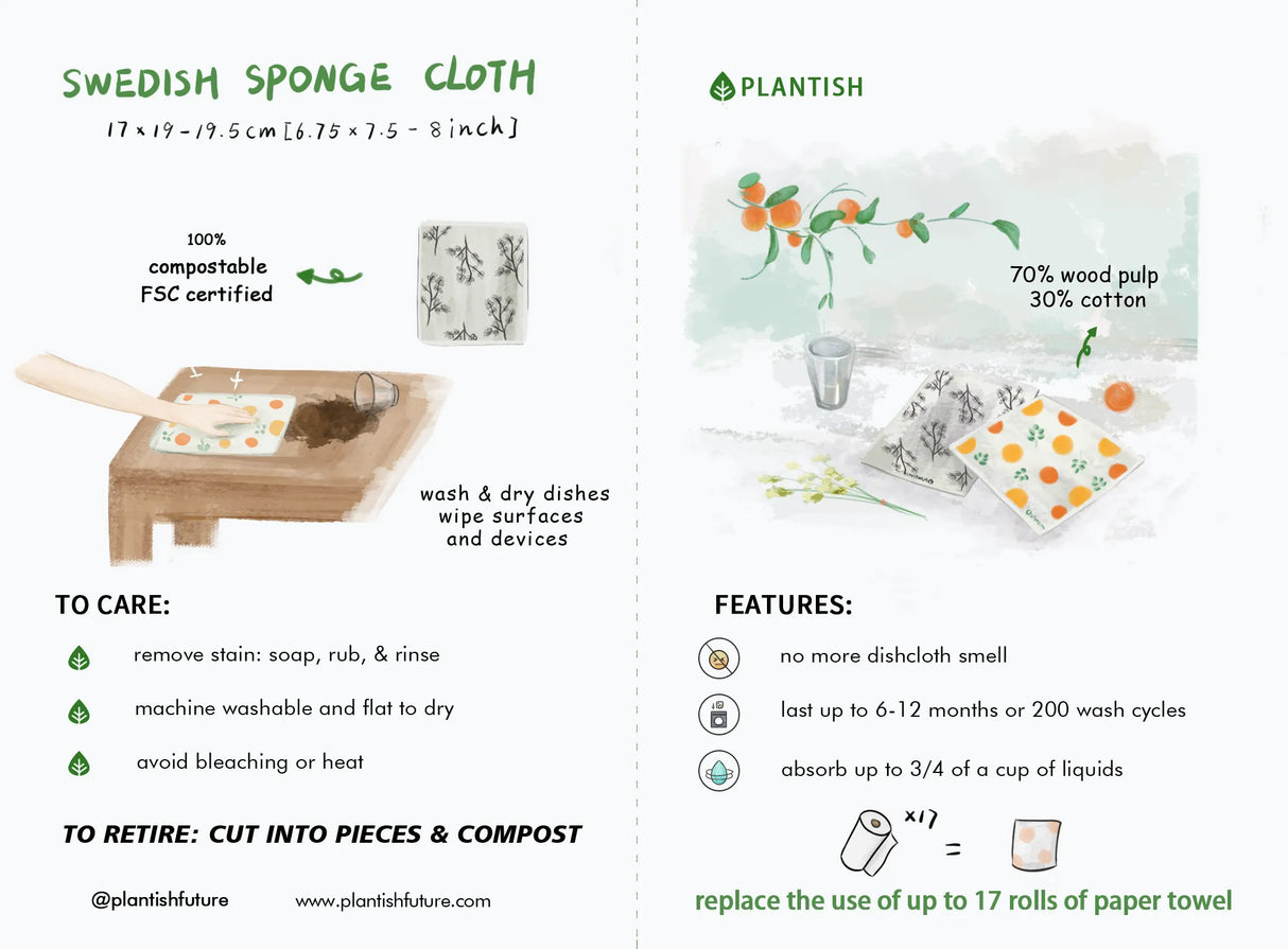 Paws and Critters - Swedish Sponge Cloth Set-4