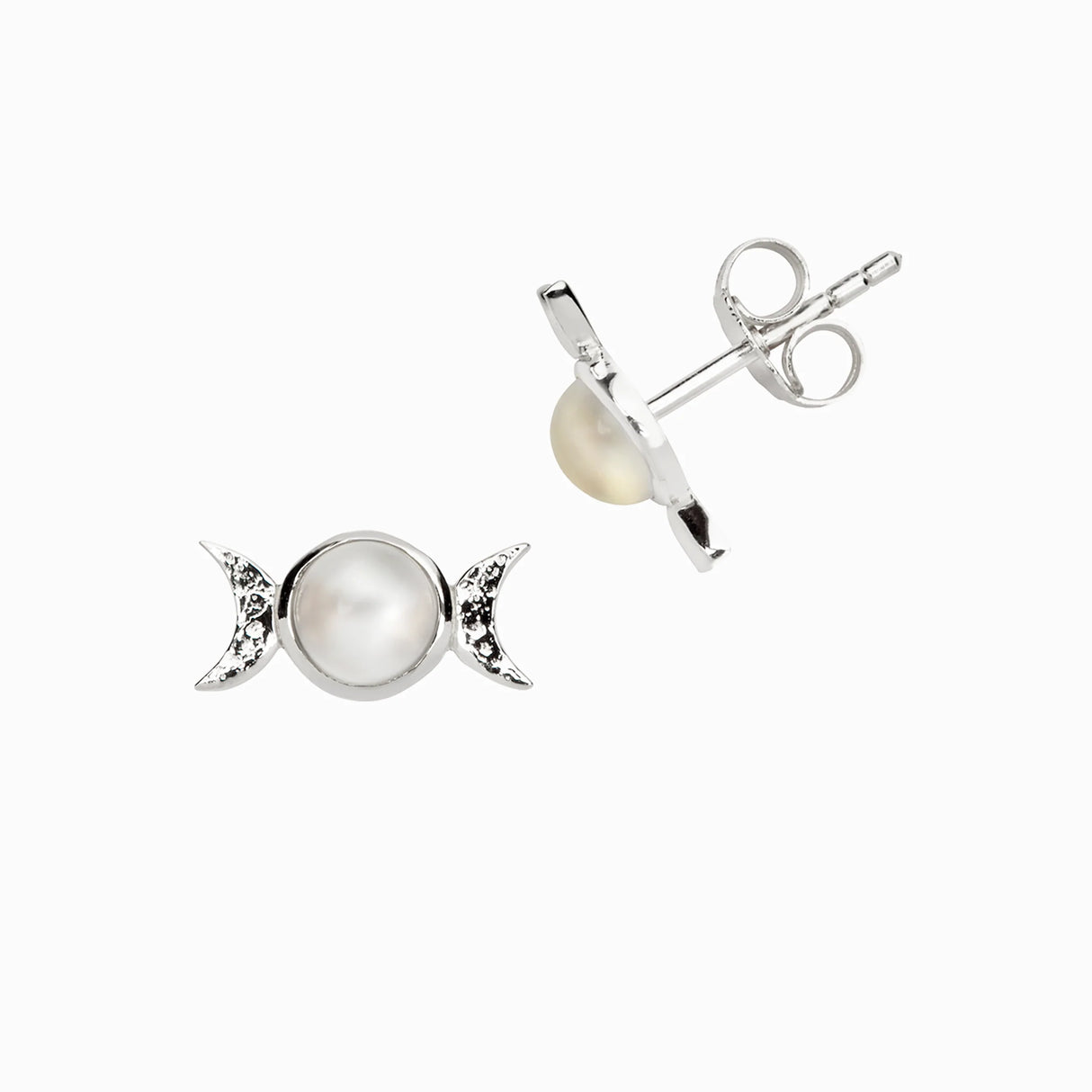 Triple Moon Stud Earring - Sumiye Co