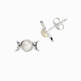 Triple Moon Stud Earring - Sumiye Co