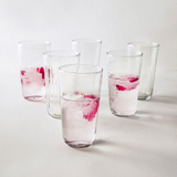 Etched Tall Glasses Set of 6