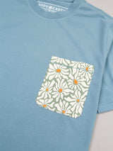 Groovy Flowers Pocket Tee - Sumiye Co