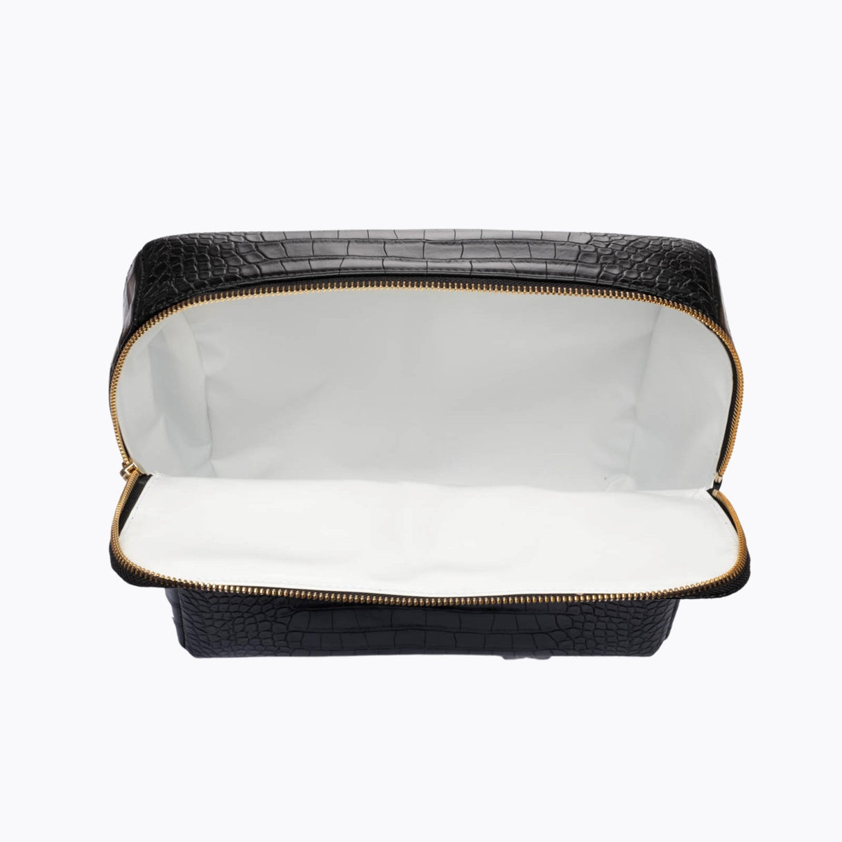 The Pouch - Black Croc | Designer Lunch Bags & Totes