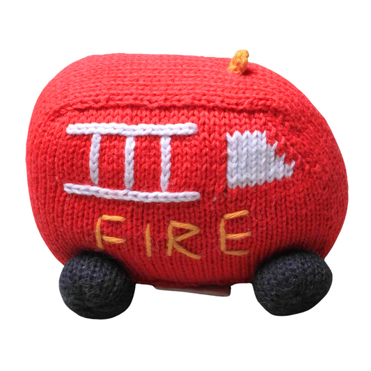 Organic Baby Toys - Newborn Rattles | Fire Truck by Estella