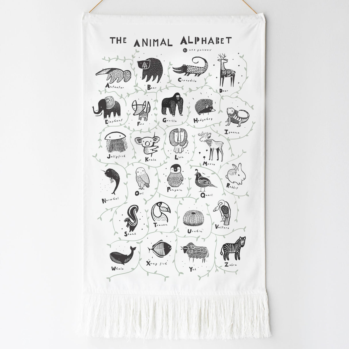 Animal Alphabet Tapestry - Sumiye Co