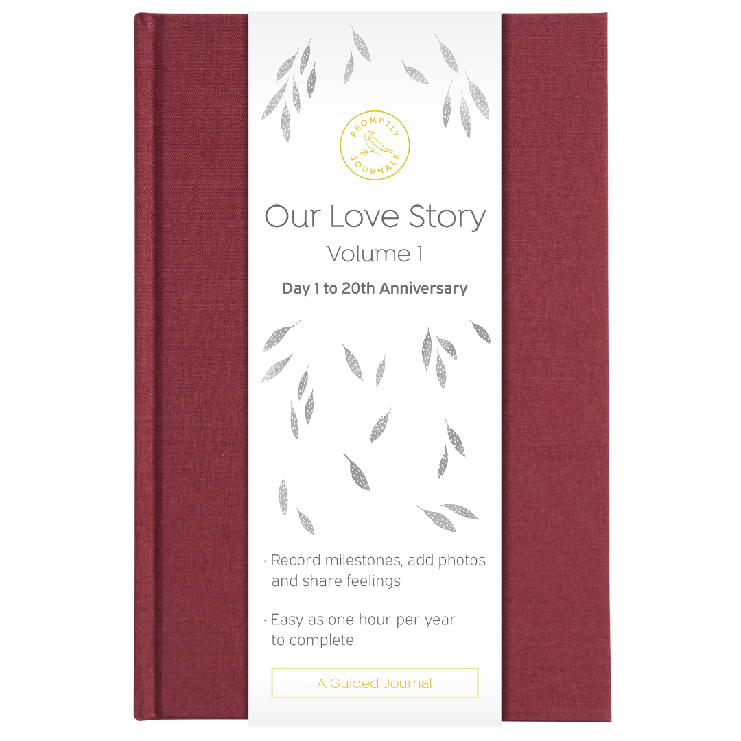 Nuestro diario de historias de amor de Promptly Journals