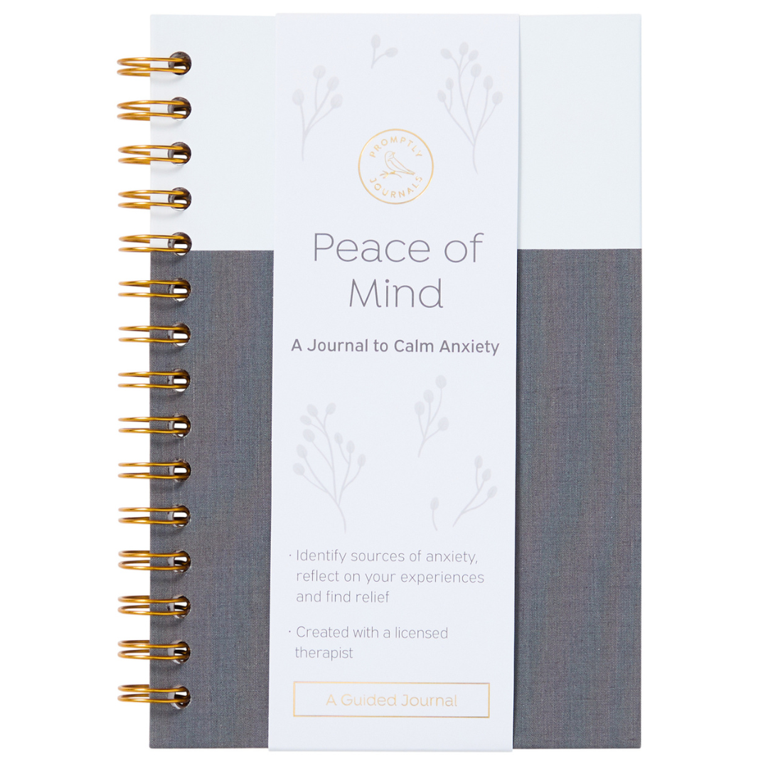 Peace of Mind: A Journal to Calm Anxiety (Stone Grey)