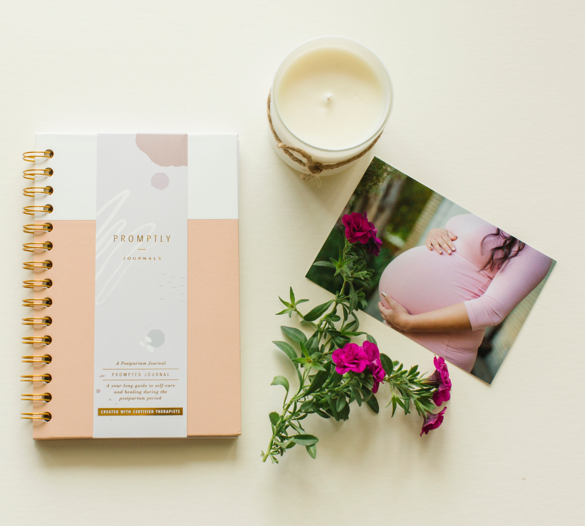 My Postpartum Journal: A Year of Self-Care (Country Peach) by Promptly Journals