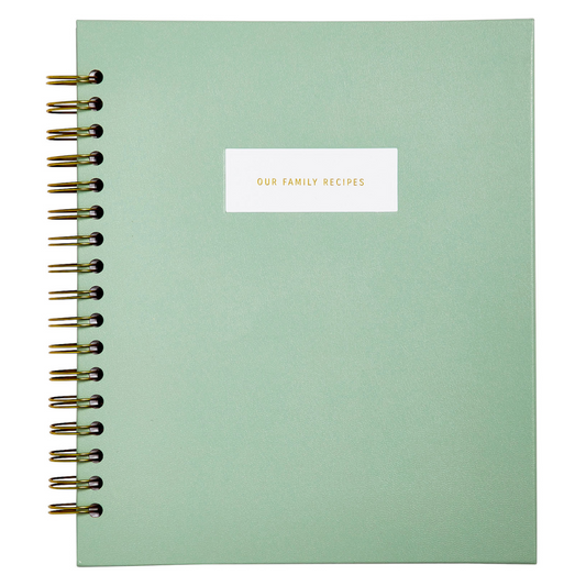 Our Family Recipes: A Meals and Memories Keepsake (Aloe) by Promptly Journals