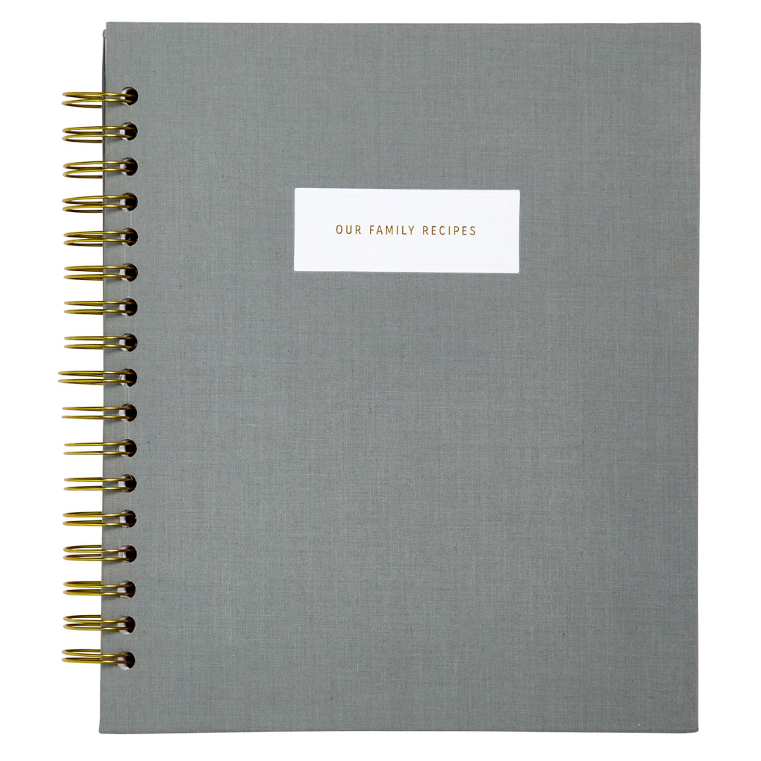 Our Family Recipes: A Meals and Memories Keepsake (Grey)