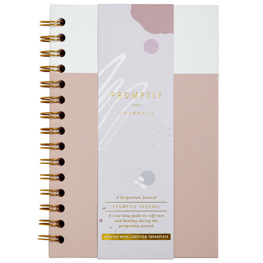 My Postpartum Journal: A Year of Self-Care (Powdered Lilac) by Promptly Journals