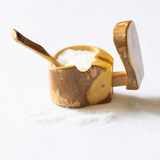 Coffeewood Mini Salt Box and Spoon - Sumiye Co