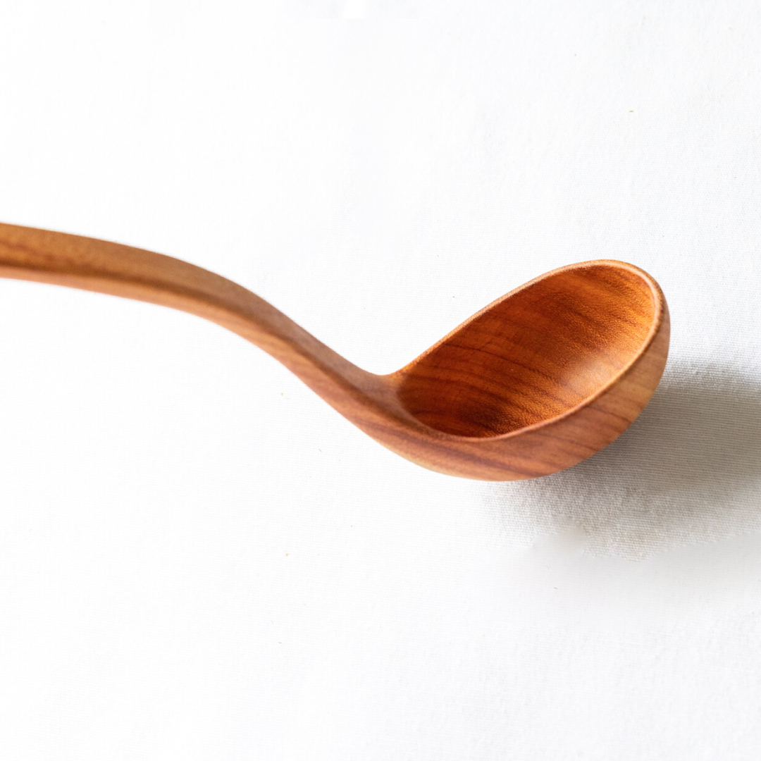 Hand Carved Wood Ladle - Sumiye Co