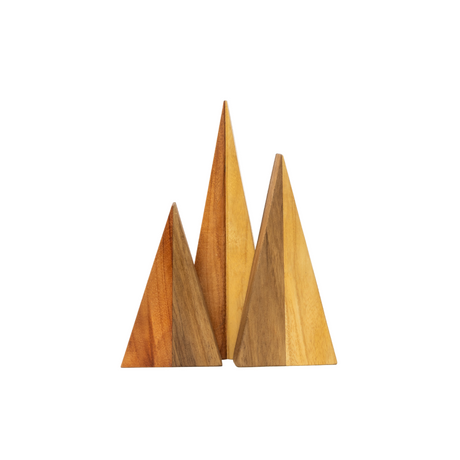 Reclaimed Wood Standing Christmas Trees - Set of 3 - Sumiye Co