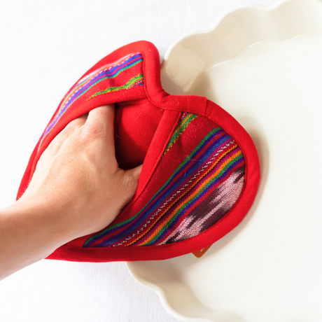 Festive Heart Pot Holder