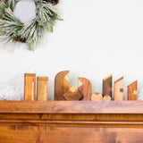 Modern Wood Nativity Scene - 10 piece - Sumiye Co