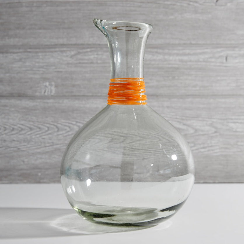 Handblown Glass Carafe 10" x 7" (60oz/ 1.8L) - Sumiye Co