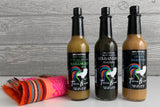 Habanero Hot Sauce Trio & Napkins Set - Sumiye Co