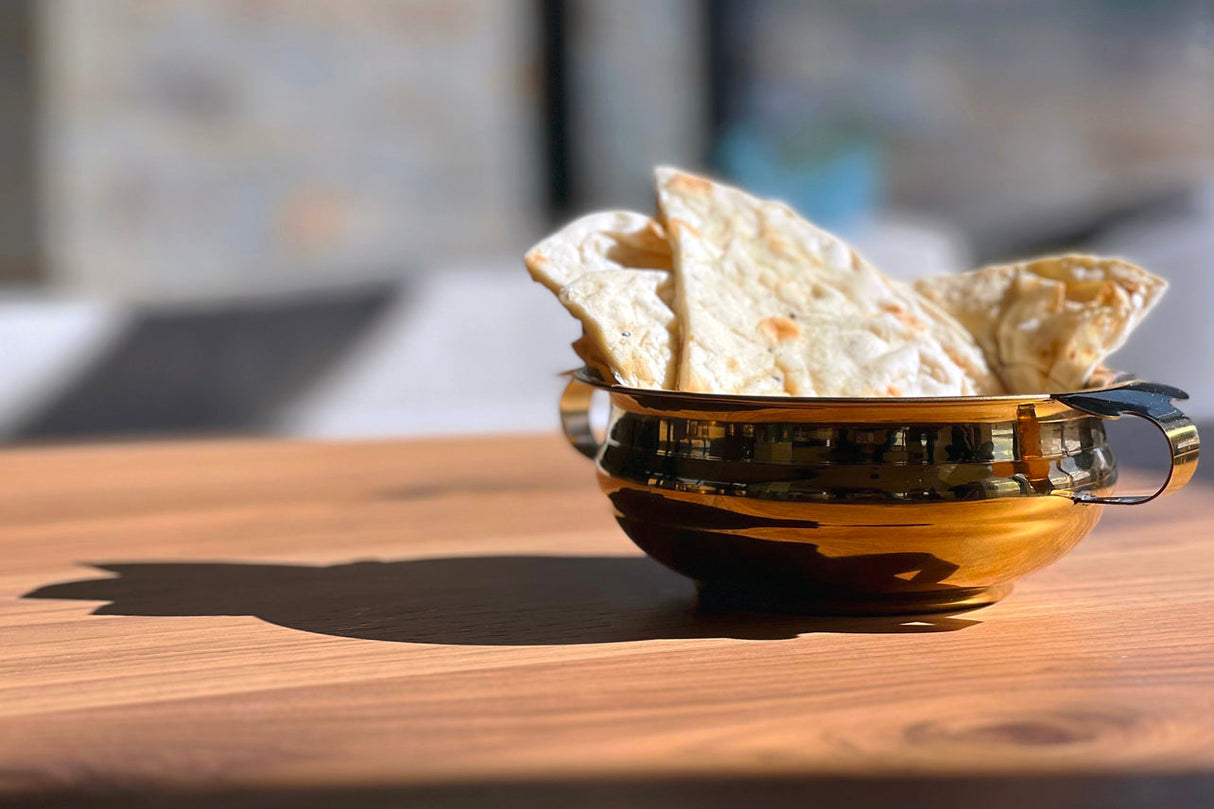 Serving Bowl - Brass Colored Stainless Steel - Sumiye Co