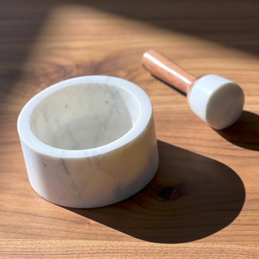 Marble Mortar & Pestle - Sumiye Co