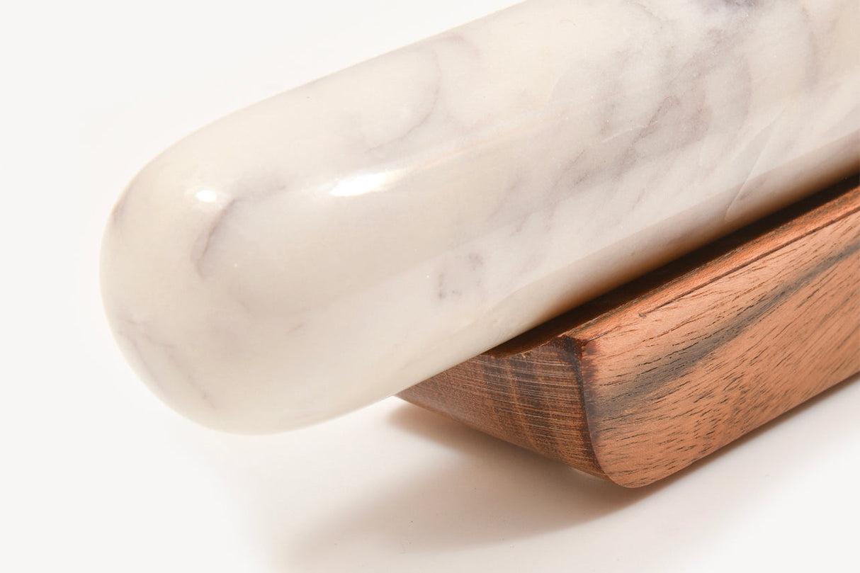 Marble Rolling Pin and Wood Base - Sumiye Co