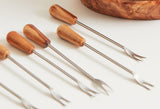 Italian Olivewood Aperitivo Set | Bowls & Forks - Sumiye Co