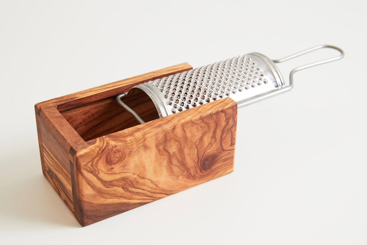 Italian Olivewood Parmesan Cheese Box Grater - Sumiye Co