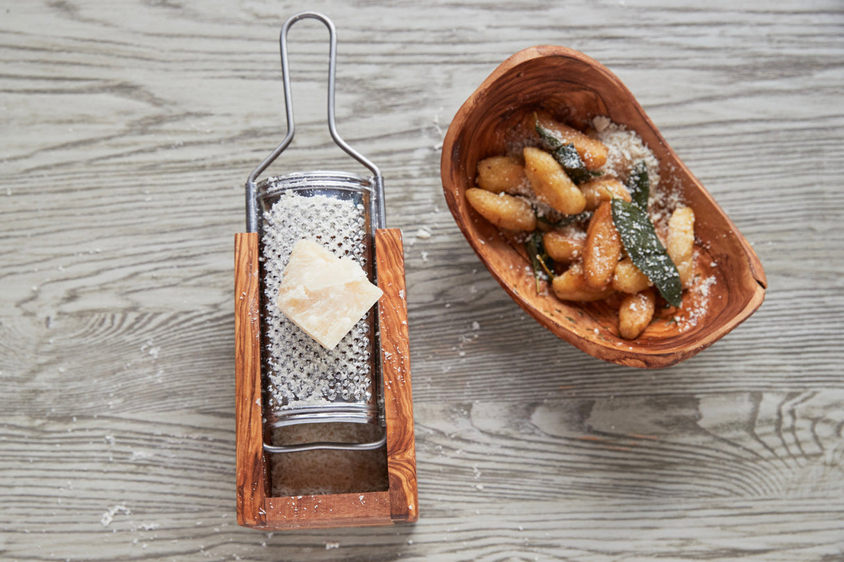 Italian Olivewood Parmesan Cheese Box Grater - Sumiye Co