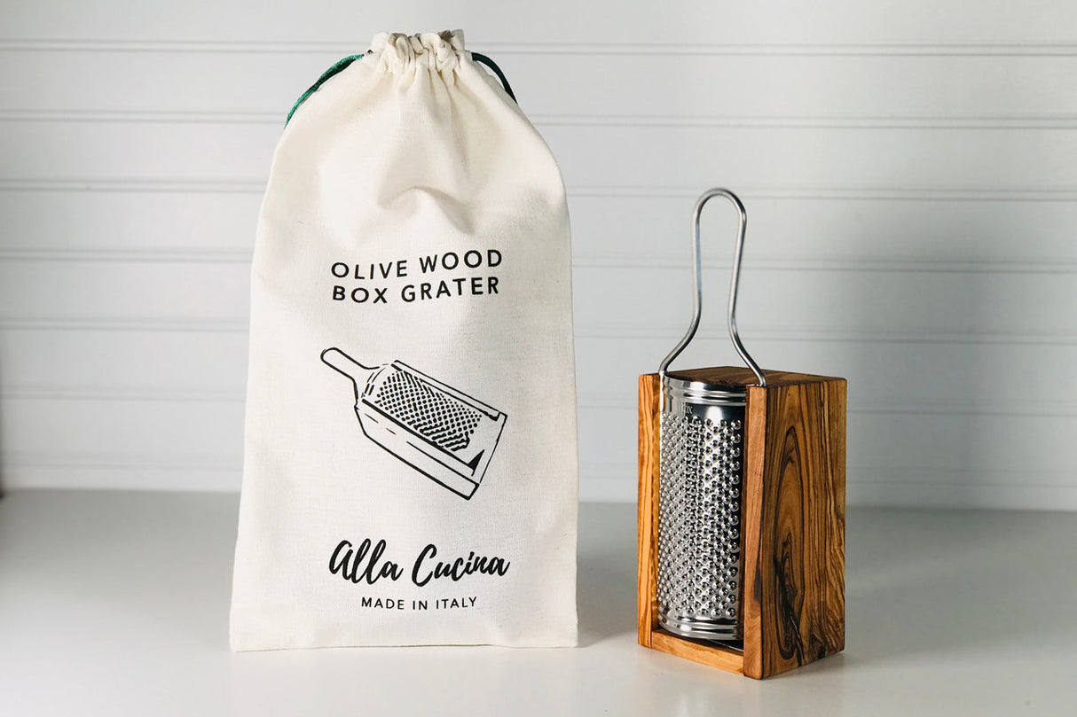 Italian Olivewood Parmesan Cheese Box Grater - Sumiye Co