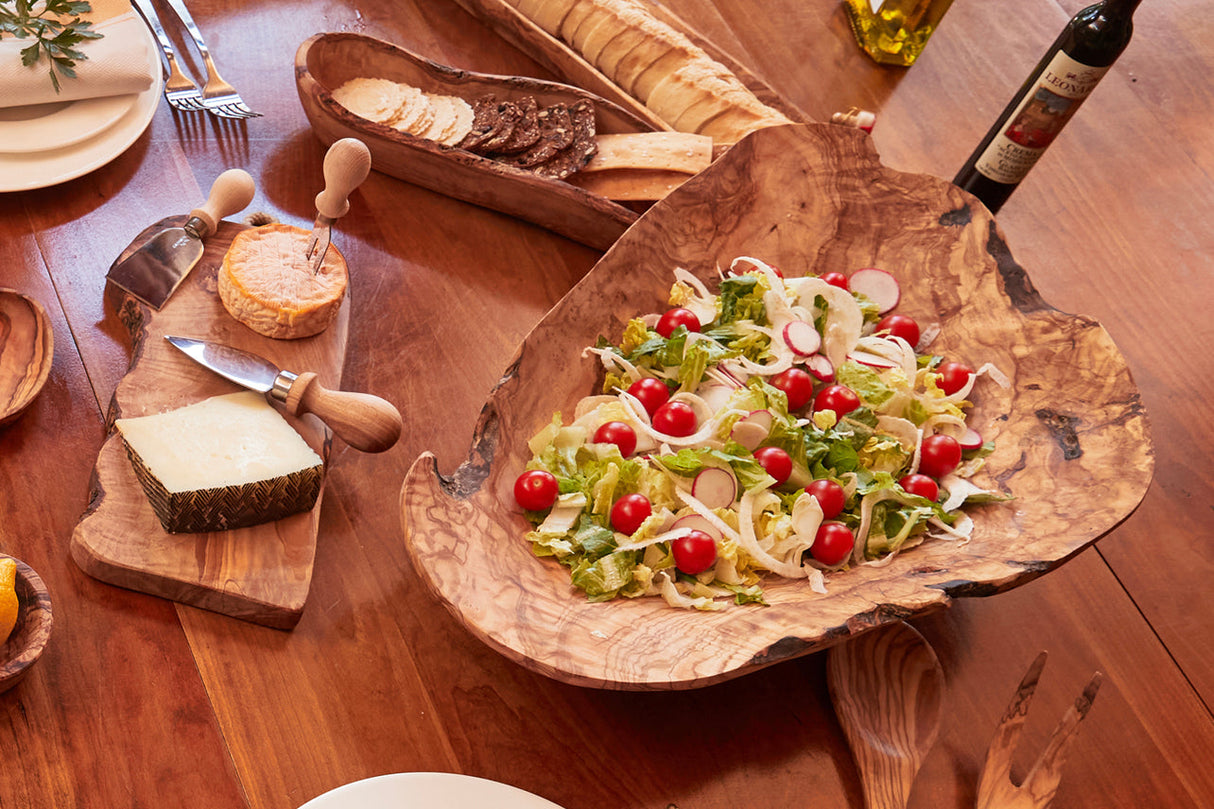 Italian Olivewood Root Salad Bowl - Sumiye Co