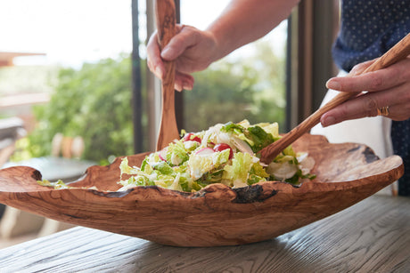 Italian Olivewood Root Salad Bowl - Sumiye Co