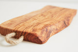 Italian Olivewood Charcuterie Board - Rope Handle - Sumiye Co