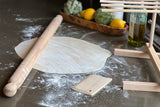 Italian Mattarello Pasta Rolling Pin and Dough Scraper Set - Sumiye Co