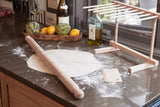 Italian Mattarello Pasta Rolling Pin and Dough Scraper Set - Sumiye Co