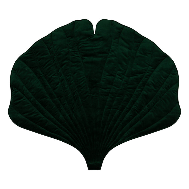 Velvet  “Green” Ginkgo Leaf Mat by Moi Mili - Sumiye Co