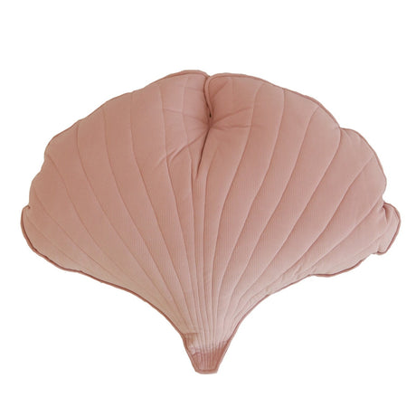 Ginkgo Leaf Pillow Velvet “Powder Pink” | Kids Room & Nursery Decor - Sumiye Co