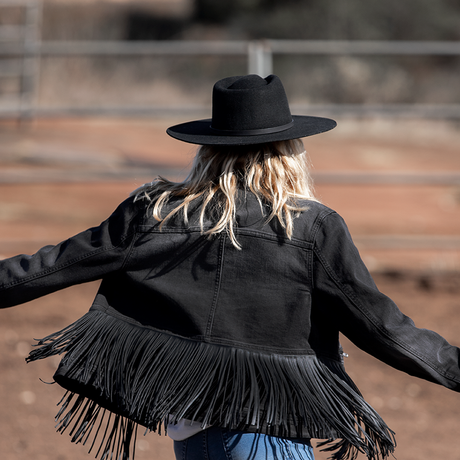 Gorro ranchero de lana La Vida - Negro