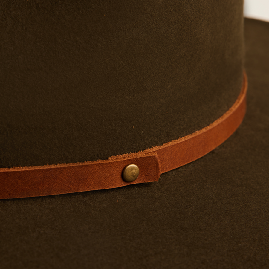 La Vida Wool Rancher Hat - Oak by Made by Minga