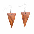 Wood Triangle Earrings - Sumiye Co