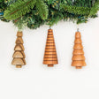 Reclaimed Wood Tree Ornaments - Set of 3 - Sumiye Co