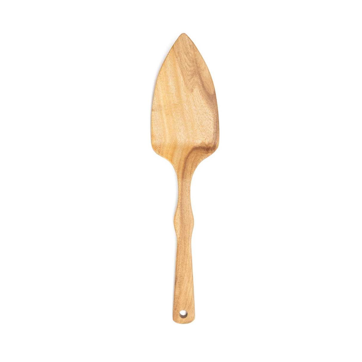 Hand Carved Wood Cake Server - Sumiye Co